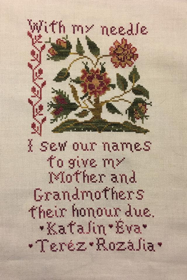 Mother's Honro Due stitched by Kati Sefel.