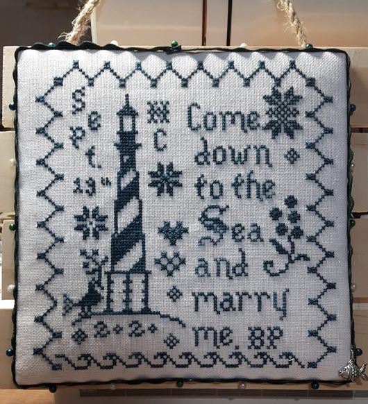 Seaside Retreat stitched by Michelle Goldthorpe.