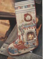 Christmas stocking from Cross Stitch & Country Crafts magazine.