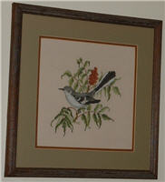 Counted Cross Stitch - Northern Mockingbirds.