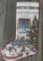 Christmas stocking from Cross Stitch & Country Crafts magazine.