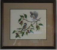 Chickadees and Cherries by Crossed Wing Collection.