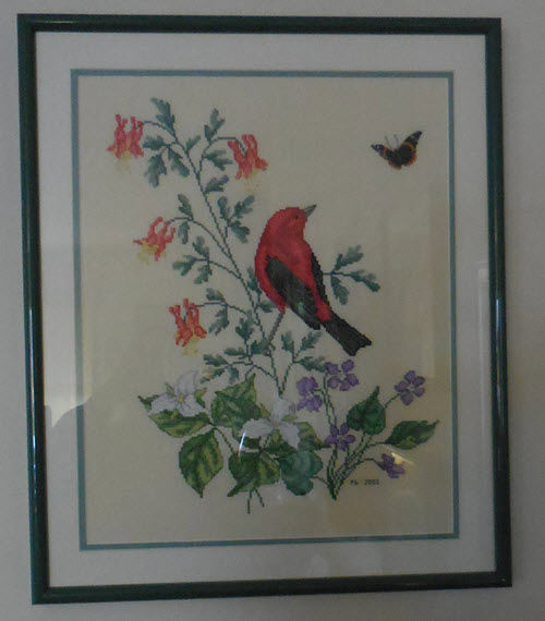 Scarlet Tanager by Crossed Wing Collection.