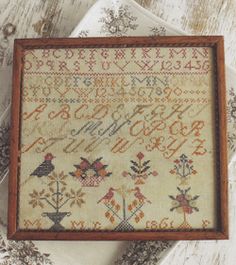 1861 Antique Sampler.