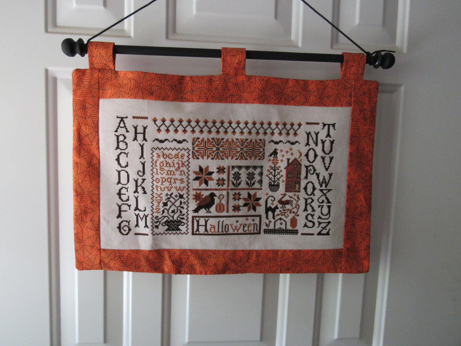 Casting a Spell finished as wall hanging.