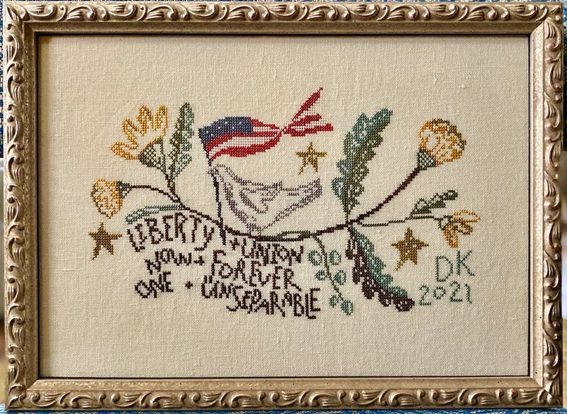 Union Forever stitched by Debbie Kennedy.