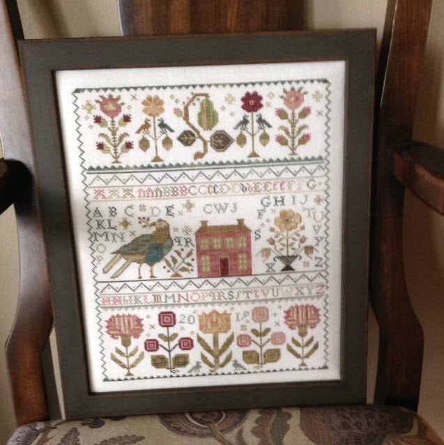 Oh Joyous Day stitched by Claudianne Jones.