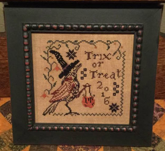 Trix or Treat stitched by Patti Bloesser Krebaum.