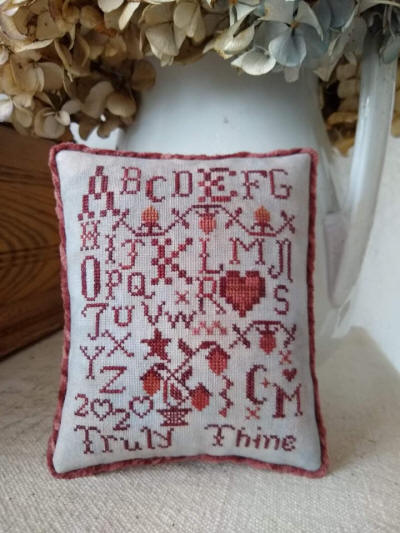 Truly Thine stitched by Cindy Cabrey.