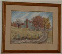 Pattern Autumn at Sinking Creek by Linda Myers' Art of Cross Stitch.